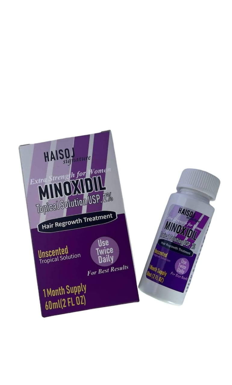 Haisoj Minoxidil 2% Hair Regrowth Treatment For Women ( 1 month Supply)   - 2oz