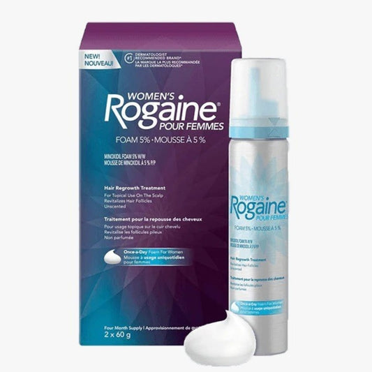 Rogaine Minoxidil 5% Hair Regrowth Treatment Foam For Women ( 2 month Supply)  - 2.11oz