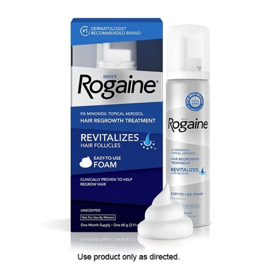 Rogaine Minoxidil 5% Hair Regrowth Treatment Foam For Men ( 1 month Supply)  - 2.11oz