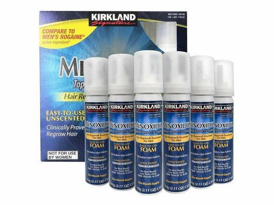 Kirkland Signature Minoxidil Foam for Men, 2.11oz ( 1 month Supply )